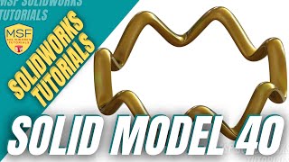 SolidWorks 2025 Tutorial for Beginners #93 | Curve_Pts-Solid Model 40 in SolidWorks-آموزش سالیدورکس