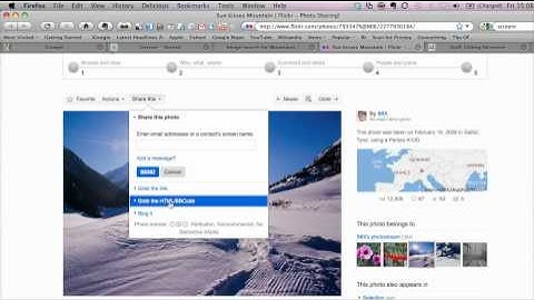 How to embed a Flickr image into a VLE, blog or similar