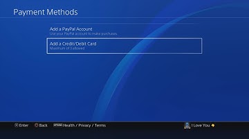 How to Add/Remove Credit Card/PayPal on PS4