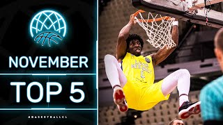 Top 5 DUNKS | November | Basketball Champions League 2021
