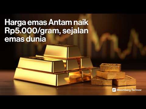 Harga emas Antam naik Rp5.000/gram, sejalan dengan emas dunia