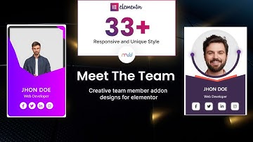Presenting Meet The Team Elementor addon