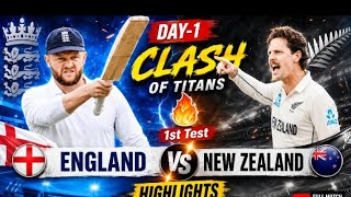 England vs New Zealand 1st Test 2026 Day 1 Highlights