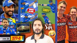 SRH 277 Runs Thok Diye😂...Happy Rohit Sharma/Hardik Pandya Kalesh | MI Vs SRH IPL 2024 Match