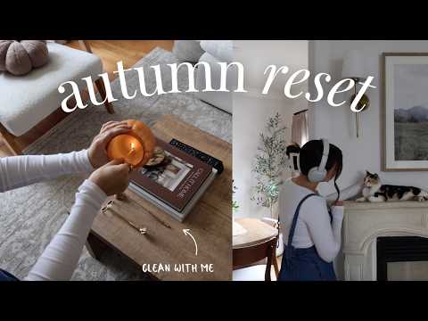 hello October | extreme fall reset, cleaning, fall TBR, meal planning thumbnail