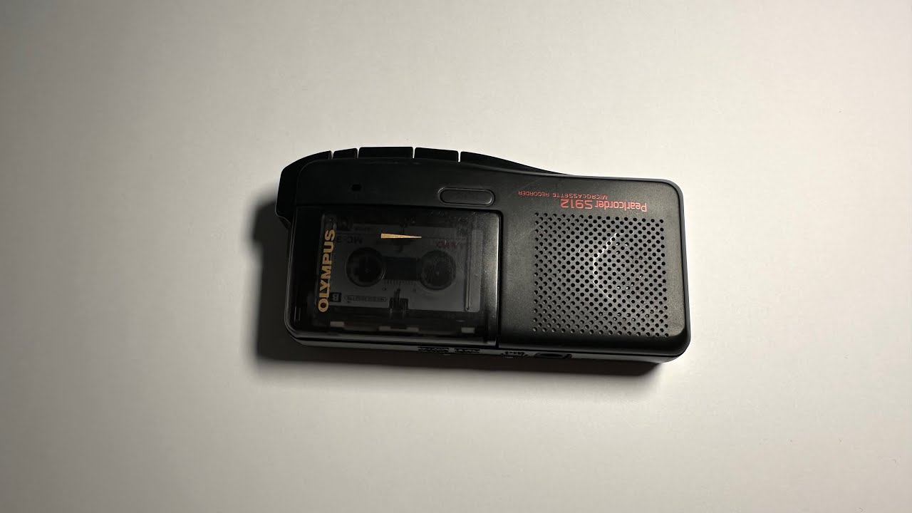 Olympus Microcassette Recorder Pearlcorder S912 - YouTube