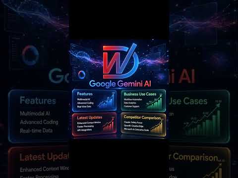 YouTube post: Google Gemini AI: News, Features, Use Cases & Comparisons. Explore Google Gemini