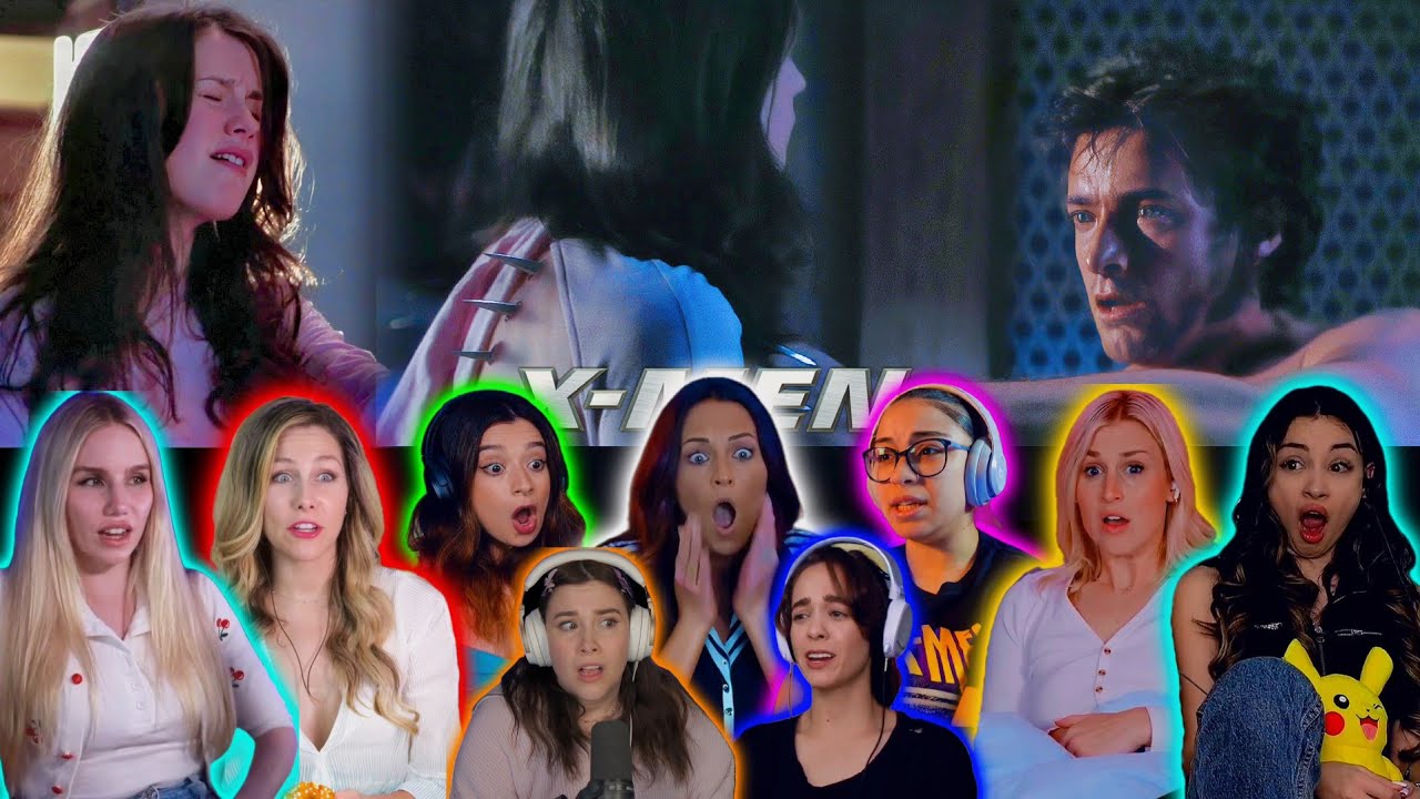 MCU Girls React To ROGUE HEAL HERSELF AFTER WOLVERINE STABS HER | X-Men Movie Reactions