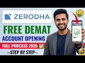Zerodha Account Opening 2026 || Zerodha Me Demat Account Kaise khole || Zerodha Trading App 