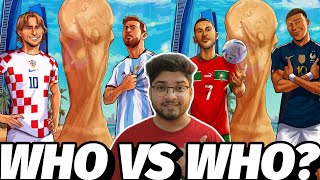 FIFA World Cup Semi Final Prediction | Argentina vs Croatia | France vs Morocco | Messi vs Mbappe?