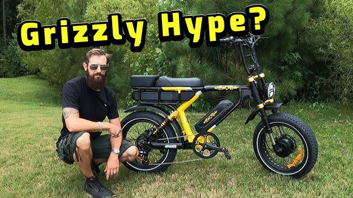 Grizzly, Dual Motor Dual Battery Full Suspension Fat Tire Electric Bike