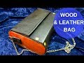 Wood and leather bag