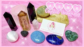 ASMR Crystal Unboxing (Rose City Quartz)