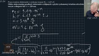 Zadanie 13: Efekt fotoelektryczny i jego jednostki | Matura Próbna Operon 2019| Fizyka Rozszerzona screenshot 2