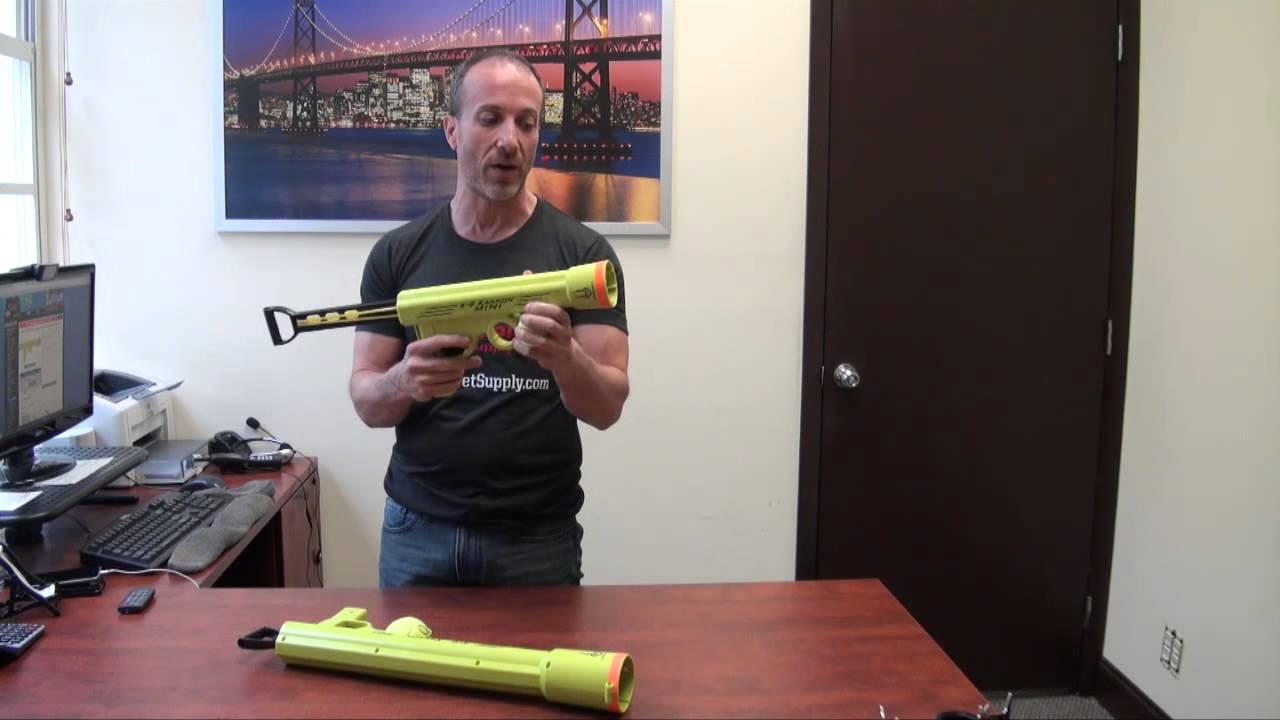 HyperPet K9 Mini Launcher Dog Fetch and Toss Toy Rockets Dog Balls Over