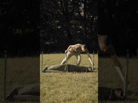 Розкладачка похідне ліжко Ranger Military Steel 43х189х72,5 см, видео 1