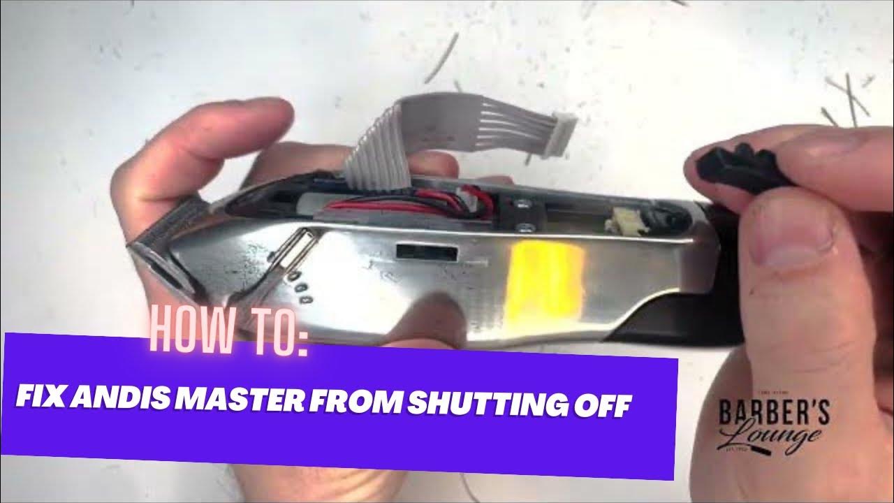 How To FIX Andis Master Cordless Clipper SWITCH from turning off. Keeps