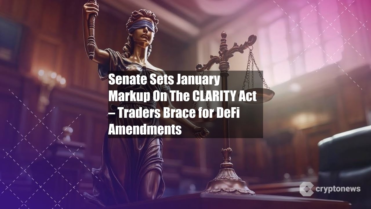 Senate Sets January Markup On The CLARITY Act – Traders Brace for - YouTube