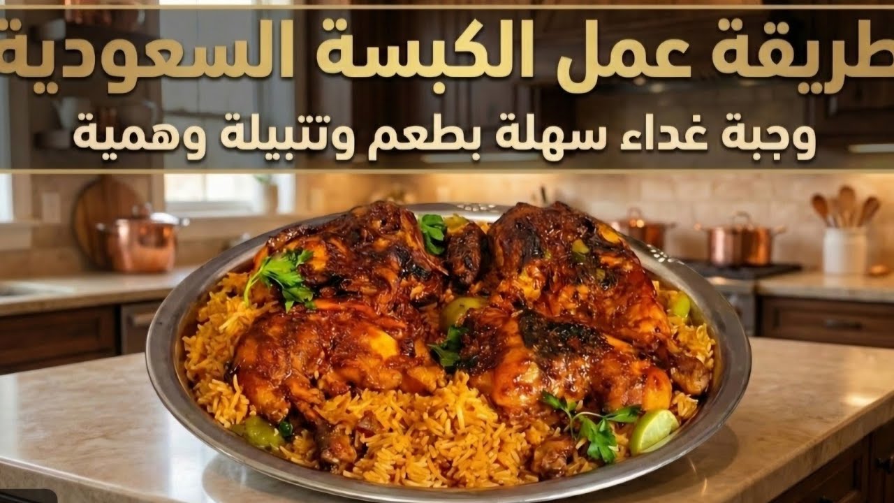 كبسة الدجاج الحمراء 🥘 طريقة المطاعم السعودية بالضبط 🍗 الرز نثري والدجاج محمر والطعم ولا غلطة 😋
