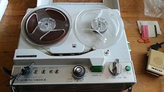 Магнитофон Crowncorder Ctr 5400 (Япония) 1966Г., Проверка