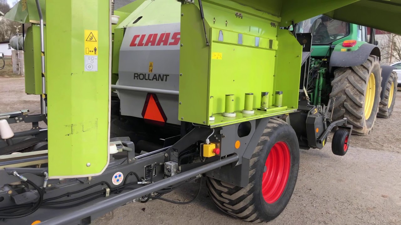 Köp Rundbalspress Claas Rollant 355 med inplastare på Klaravik