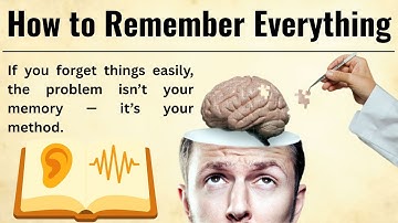 How to Remember Everything - Boost Your Memory | English Listening Practice ✅️