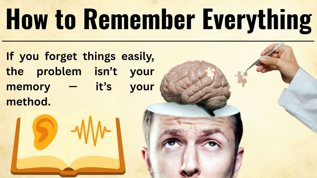 Quick Remember How to Remember Everything - Boost Your Memory | English Listening ...