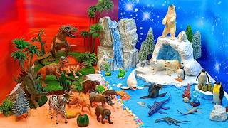 Explore the Animal World for Kids | 🌊 Dinosaurs, Ocean & Polar Animals Diorama