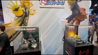 Naruto Shippuden anime figures showcase at Tamashii Nations exhibit at Comic Con 2026