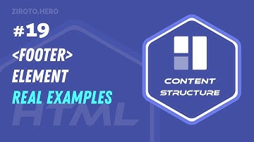 Master HTML in Darija Arabic #19 Footer Element (footer) Real Examples Elements