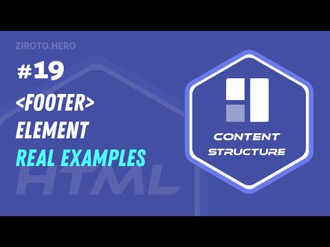 Master HTML in Darija Arabic #19 Footer Element (footer) Real Examples Elements