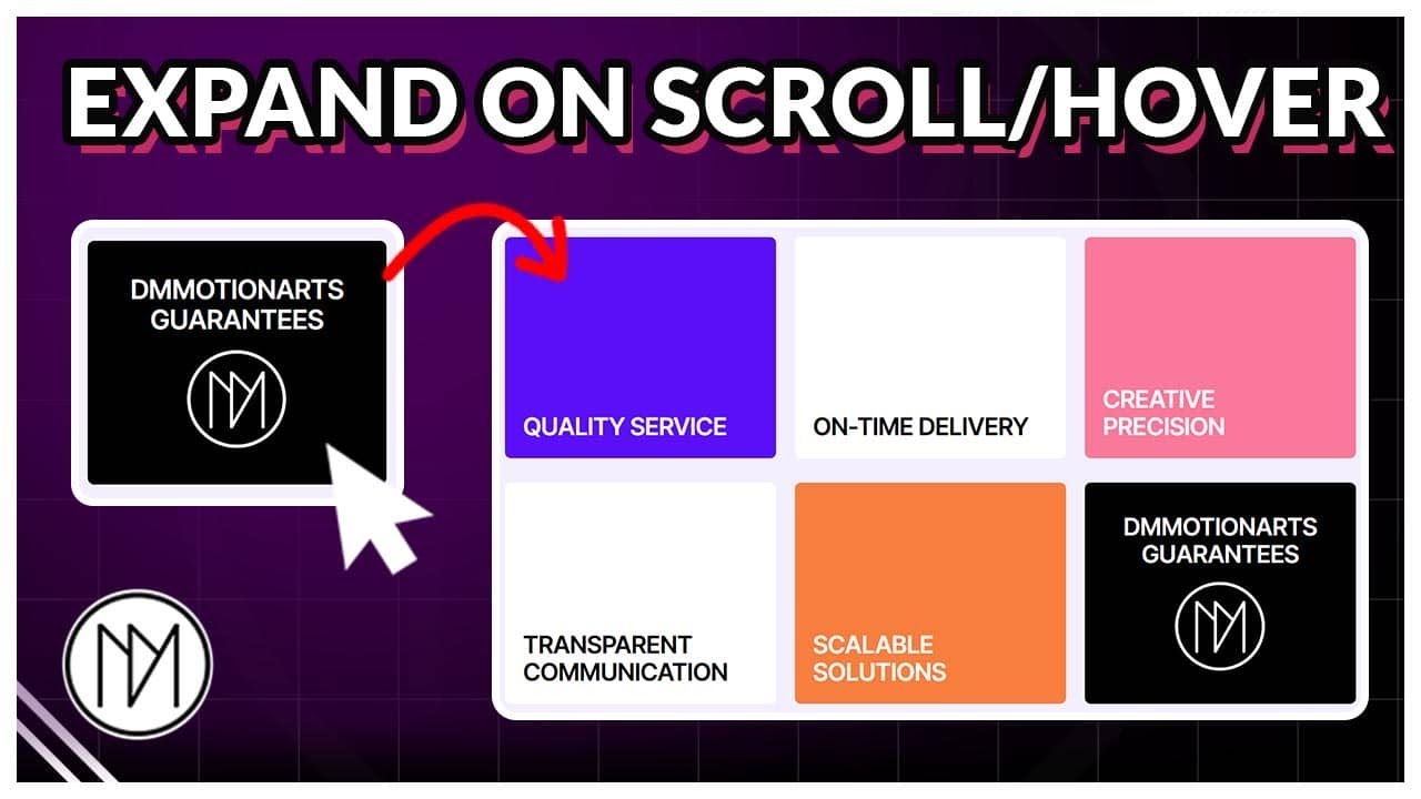 Reveal Grid On Scroll or Hover - Elementor and GSAP Tutorial - YouTube