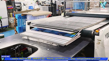 Vận Hành Máy Bồi Giấy Tự Động Công Nghệ Cao | Quy Trình In Ấn | In Sao Việt Nhật