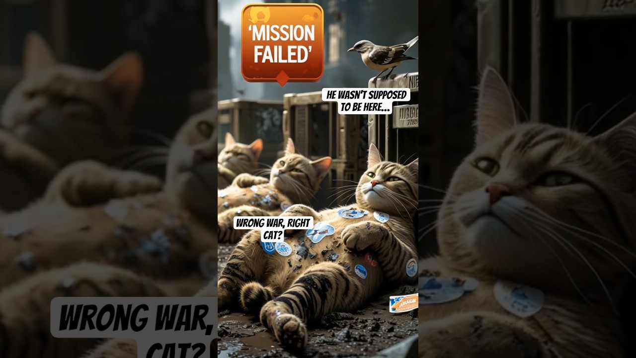 This Cat Time-Traveled Into a Disaster💥 #aicat #cat #funnycats #catstory #funnyvideo #shortvideo