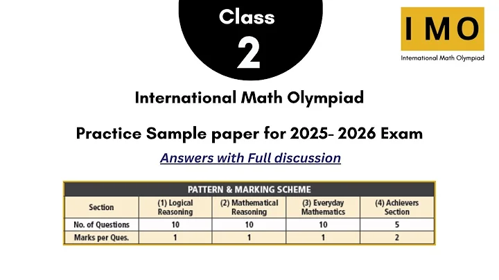 International Math Olympiad (IMO 2025-26) - Grade 2 Practice Paper Discussion