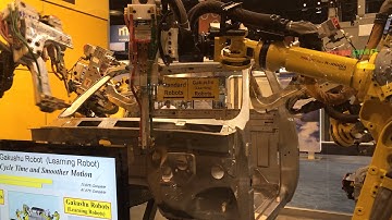 IMTS 2014 Multiple Fanuc Robots Welding Car