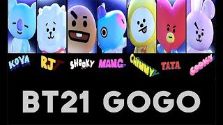 BT21 Gogo version lyrics (Color Coded)