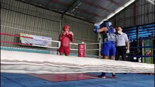 wildan zam zami. kab blitar (blue) vs dimas lukitow. kab probolinggo (red) #muaythai