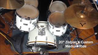 20 inch Zildjian K Custom Medium Ride