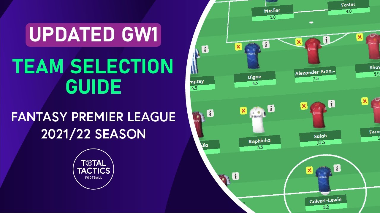 FPL 21/22 GW1 Team Reveal! Detailed explanation of draft | Fantasy Premier League