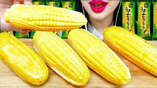 ASMR KOREAN SWEET CORN ICE CREAM 찰옥수수 아이스크림 먹방 NO TALKING EATING SOUNDS