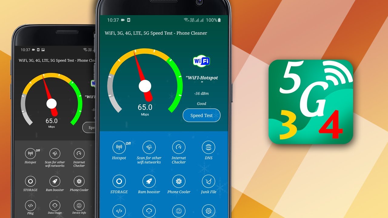 WiFi, 5G, 3G, LTE 4G Speed Test Phone Cleaner V2.0 YouTube