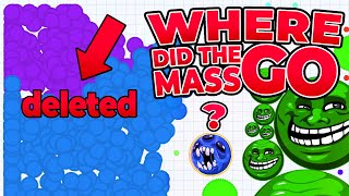 Agar.io Mobile - THEY DELETED MY MASS!!! + New Trolling Skin!