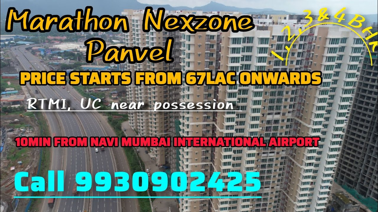 RTMI & UC Marathon Nexzone Panvel near NAVI MUMBAI airport price 65lac all inclusive negotiable