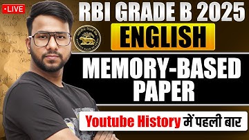 🔥RBI Grade B 2025 Memory-Based Paper | 18th Oct 2025 | RBI Grade B Phase 1 English Questions | Varun