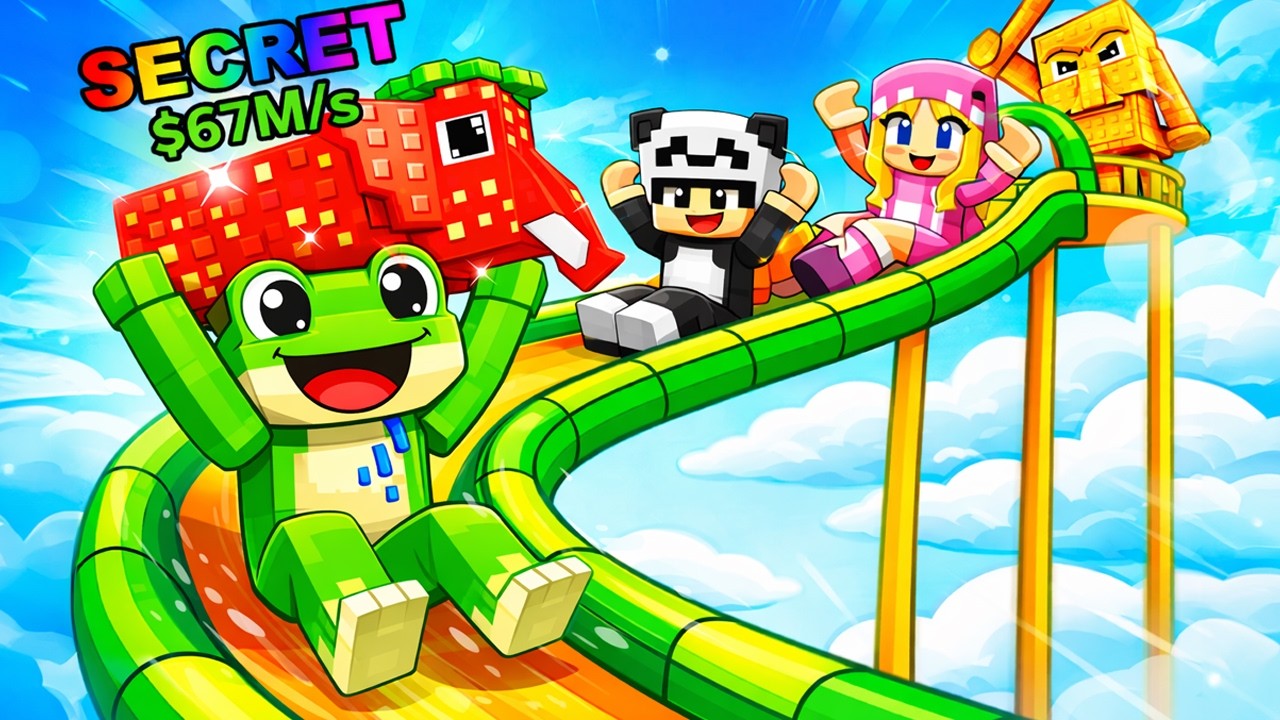 ZJEŻDZALNIA Z BRAINROTAMI w Roblox!