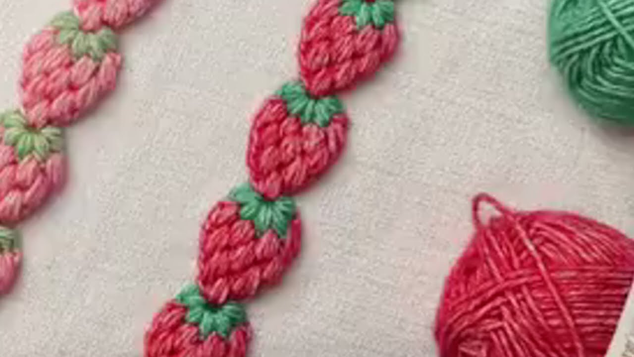 Strawberry Headband Crochet Tutorial- Crochet Hair Band Design