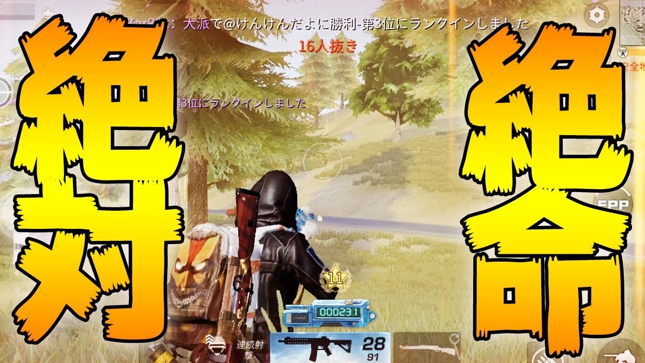 超絶しんどかった22キル【荒野行動】