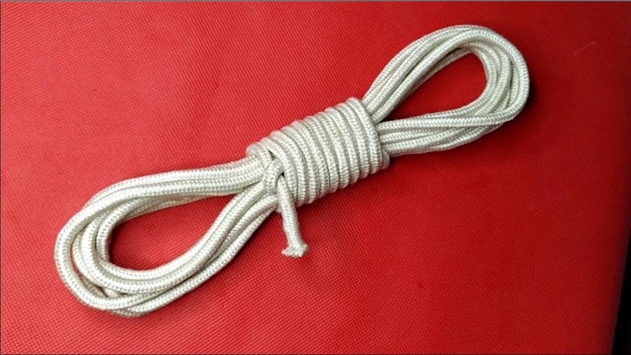 绳子收纳整理技巧，蝴蝶收绳结，实用性很不错