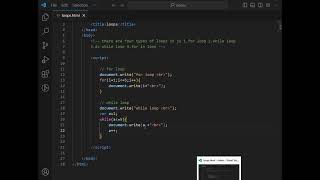Javascript while loop vs do while loop explained | Learn loops in javascript #coding #loops #shorts